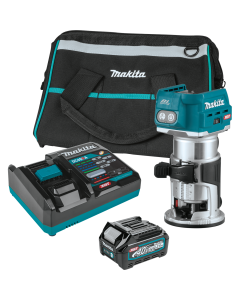 Image of Makita 40V max XGT® Brushless Cordless Compact Router Kit, with one battery (2.5Ah)