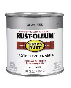 1/2 Pt Rust-Oleum 7715730 Aluminum Stops Rust Protective Enamel