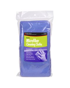 12" x 16" Buffalo 65100 Blue Buffalo Economy Microfiber Cleaning Cloth, 12-Pack