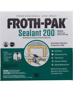 Froth-Pak 200 Two-Component Polyurethane Foam Sealant Kit