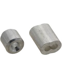 Prime-Line Cable Ferrules and Stops, 3/32", Aluminum