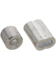 Prime-Line Cable Ferrules and Stops, 1/4", Aluminum