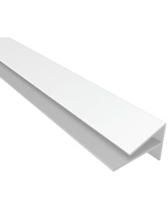 ACP Bath & Kitchen 1/8 In. x 8 Ft. White PVC Outside Corner Wall Paneling Molding