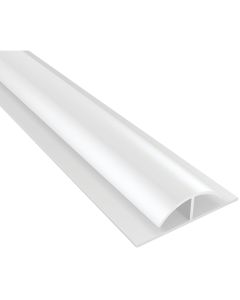 ACP Bath & Kitchen 1/8 In. x 8 Ft. White PVC Divider Wall Paneling Molding