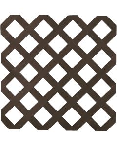 Deckorators 4 Ft. W x 8 Ft. L x 1/8 In. Thick Dark Brown Vinyl Lattice Panel