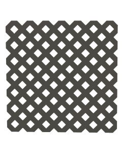 Deckorators 4 Ft. W x 8 Ft. L x 1/8 In. Thick Black Vinyl Privacy Lattice Panel