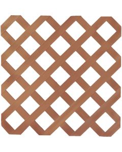 Deckorators 4 Ft. W x 8 Ft. L x 1/8 In. Thick Redwood Vinyl Lattice Panel