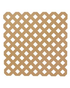 Deckorators 4 Ft. W x 8 Ft. L x 1/8 In. Thick Cedar Colored Vinyl Privacy Lattice Panel