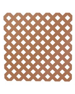 Deckorators 4 Ft. W x 8 Ft. L x 1/8 In. Thick Redwood Vinyl Privacy Lattice Panel