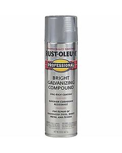 20 Oz Rust-Oleum 7584838 Bright Gray Professional Galvanizing Compound Spray