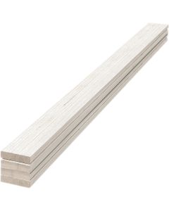 UFP-Edge 4 In. W x 8 Ft. L x 1 In. Thick White Wood Rustic Trim Board (4-Pack)