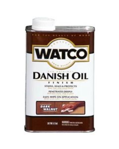 1 Pt Rust-Oleum 65851 Dark Walnut Watco Danish Oil Finish