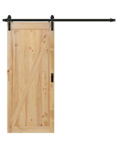 Renin Salinas 36 In. W x 84 In. H Easy-Build Z-Style Unfinished Wood Plank Barn Door