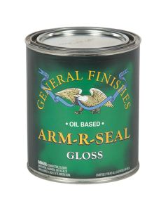 1 Qt General Finishes AGQT Clear Arm-R-Seal Oil-Based Topcoat, Gloss