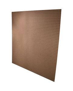 Alexandria Moulding 4 Ft. x 4 Ft. x 3/16 In. Brown MDF Pegboard