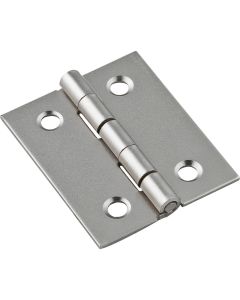 National 1-1/2 In. x 1-1/4 In. Satin Nickel Broad Hinge (2-Pack)