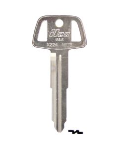 ILCO Mitsubishi Nickel Plated Automotive Key, MIT3 / X224 (10-Pack)