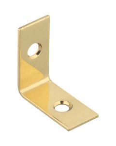 National Catalog V1875 1 In. x 1/2 In. Solid Brass Corner Brace