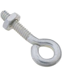 National 3/16 In. x 1-1/2 In. Zinc Eye Bolt with Hex Nut