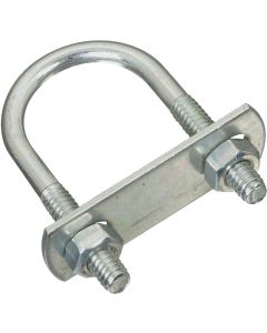 National 1/4 In. x 1-1/8 In. x 2-1/4 In. Zinc Round U Bolt