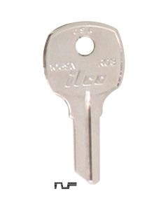 ILCO Russwin Nickel Plated File Cabinet Key, RO3/1069N (10-Pack)