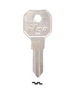 ILCO Nickel Plated Gas Cap Key, 1611R (10-Pack)