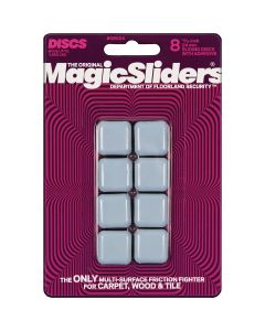 Magic Sliders 15/16 In. Square Self Adhesive Furniture Glide,(8-Pack)