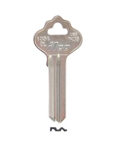 ILCO Nickel Plated File Cabinet Key, IN35/1054DL (10-Pack)