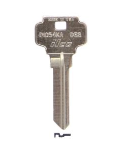 ILCO Dexter Nickel Plated House Key, DE8 / D1054KA (10-Pack)