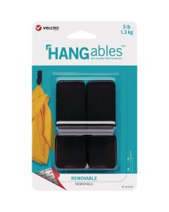 Velcro Brand Hangables 3 Lb. Capacity Black Removable Medium Hook (2 Count)