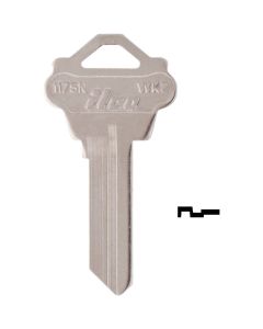 ILCO Weslock Lockset Key Blank, 1175N (10-Pack)