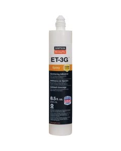 Simpson Strong-Tie 8.5 Oz. Epoxy Adhesive Cartridge w/ Nozzle & Extension