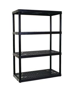 Gracious Living 4 Shelf Heavy Duty Black Ventilated Unit