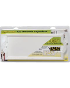 Midwest Fastener Hy-Ko Off White Rectangle Address Plaque