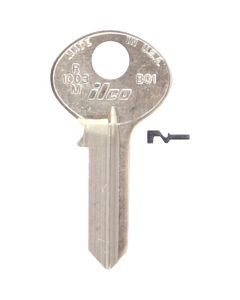 Bilco Bommer Nickel Plated Mailbox Key, R1003M (10-Pack)