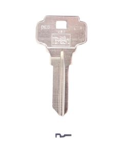 Do it Best Dexter Nickel Plated House Key, DE6 / D1054K DIB (10-Pack)