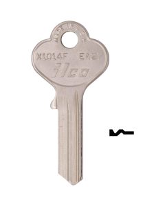 ILCO Eagle Lock Nickel Plated General Use Key, X1014F (10-Pack)