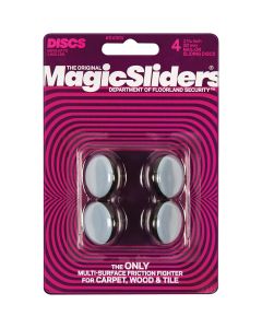 Magic Sliders 1-3/16 In. Round Nail on Furniture Glide,(4-Pack)