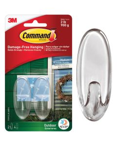 Command Medium Adhesive Outdoor Window Hook (2-Pack)