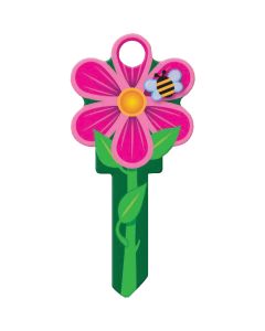 Lucky Line Flower Design Decorative House Key, SC1