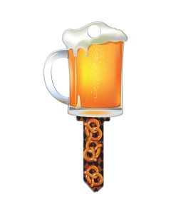 Lucky Line Beer Mug Design Decorative House Key, KW11