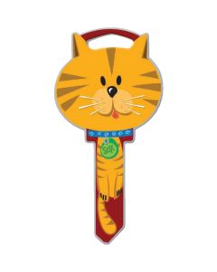 Lucky Line Cat Design Decorative House Key, KW11