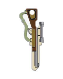 Lucky Line Rifle Design Decorative House Key, SC1