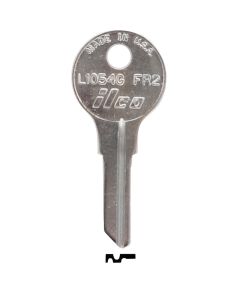 ILCO Fort Nickel Plated File Cabinet Key, FR2/L1054G (10-Pack)