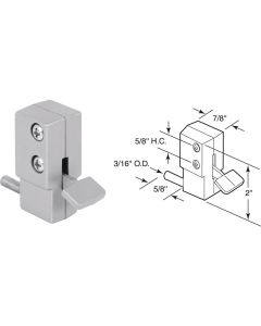 Defender Security Aluminum Step-On Patio Door Lock