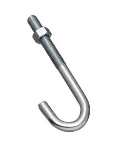 J Bolt Zinc 1/2" X 6"