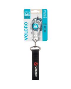 Velcro Brand Easy Hang 16 In. x 1 In. Black 100 Lb. Capacity Strap with Carabiner