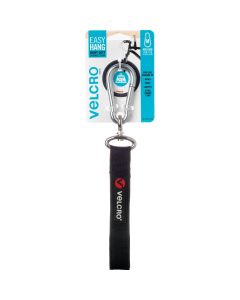 Velcro Brand Easy Hang 24 In. x 1 In. Black 200 Lb. Capacity Strap with Carabiner