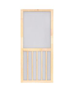 Screen Tight 5-Bar 32 In. W x 80 In. H x 1 In. Thick Natural Wood Screen Door Screen