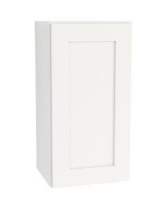 CraftMark Plymouth Shaker 15 In. W x 12 In. D x 30 In. H Ready To Assemble White Wall Kitchen Cabinet